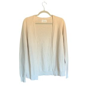 Oliver Charles womens Summer Cardigan XS sand dollar oversized organic cotton